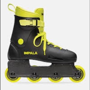 Impala unisex inline skates, black, size 10 W/ 8 M